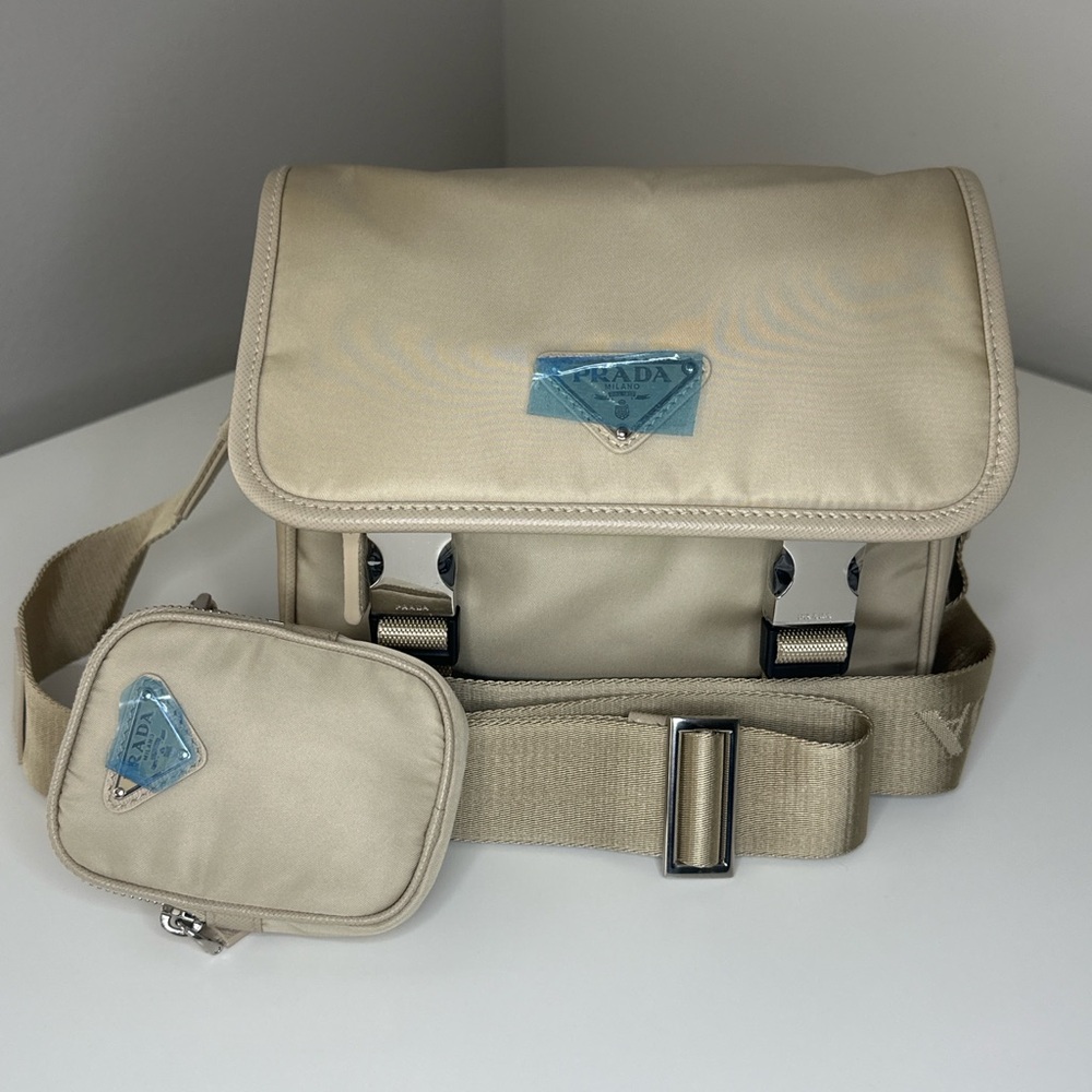 Prada Beige Messenger Bag